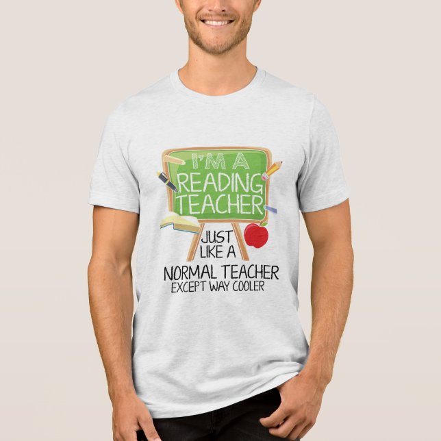 Lärare i läsning t shirt (Framsida)