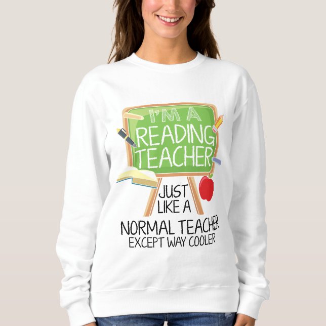 Lärare i läsning t shirt (Framsida)