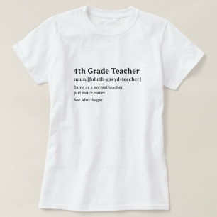 Lärare i lexikonet, fjärde Klass-läraren T Shirt