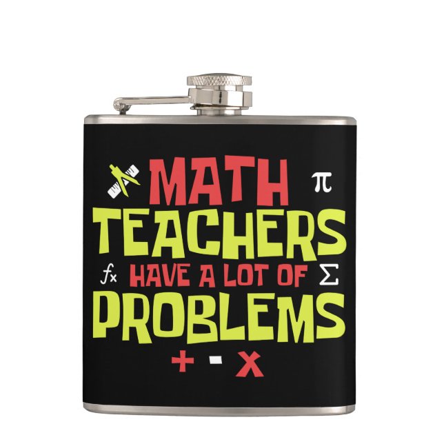 Lärare i Math - Lot Problems Joke Fickplunta (Framsidan)