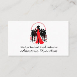 Lärare i musikinställning visitkort