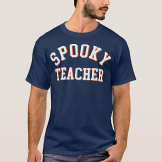 Lärare i nöjda Spooky Retro Halloween Costume Wome T Shirt
