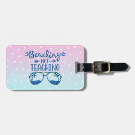 Lärare i Personlig Beach Blue Rosa Ombre Bagagebricka