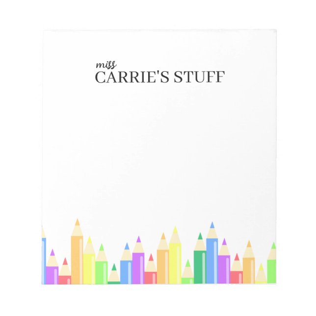 Lärare i Personlig och Cute Anteckningsblock (Framsida)