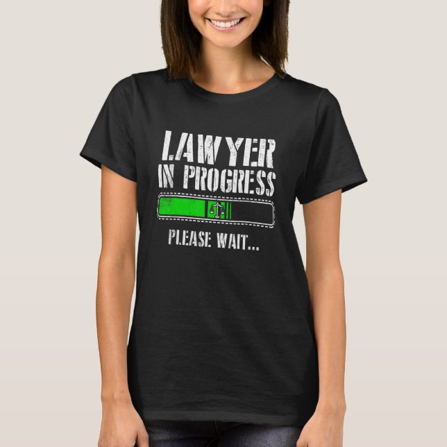 Lärare i Progress Law School Student Lacher T Shirt (Framsida)