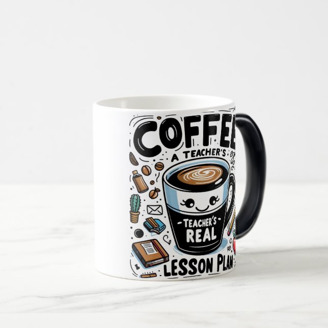 Lärare i Real Lesson Plan Kaffe Mugg (Framsida höger)