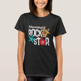 Lärare i Rockstar-skolan Gift Back to school T Shirt