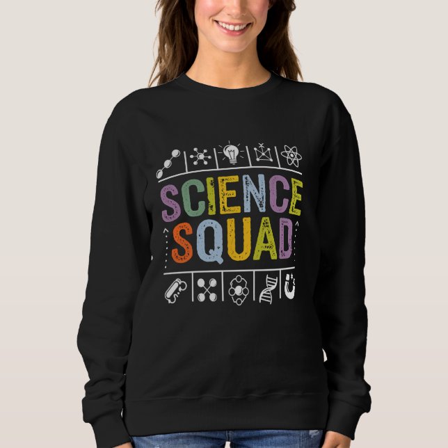 Lärare i Science Squad Funny Science Älskare Stude T Shirt (Framsida)