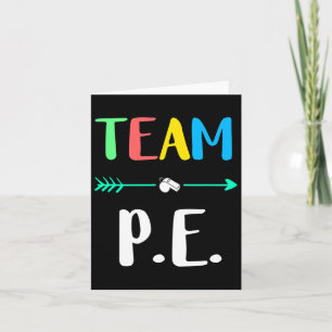 Lärare i skolan Pe Teacher Strong Physical Tea Kort