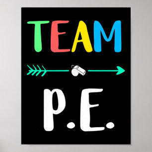 Lärare i skolan Pe Teacher Strong Physical Tea Poster
