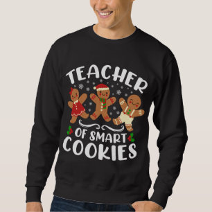 Lärare i Smart Cookies Julbrödrocka Lång Ärmad Tröja