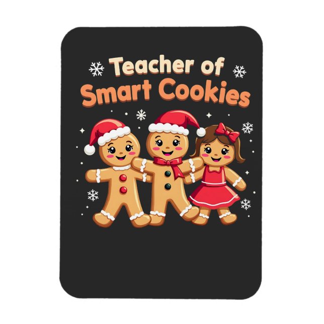 Lärare i Smart Cookies Lärande julingerska Magnet (Vertikal)