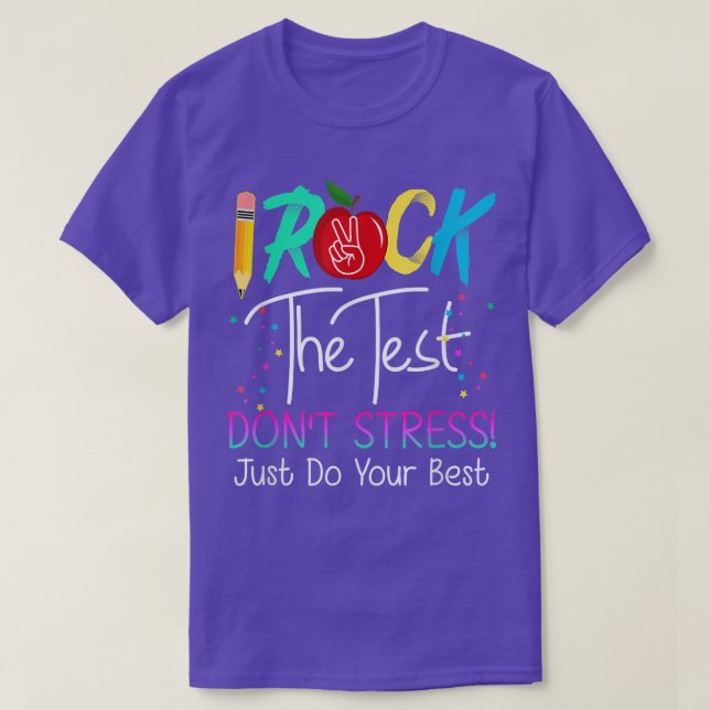 Lärare i Sten med testriktur T Shirt (Design framsida)