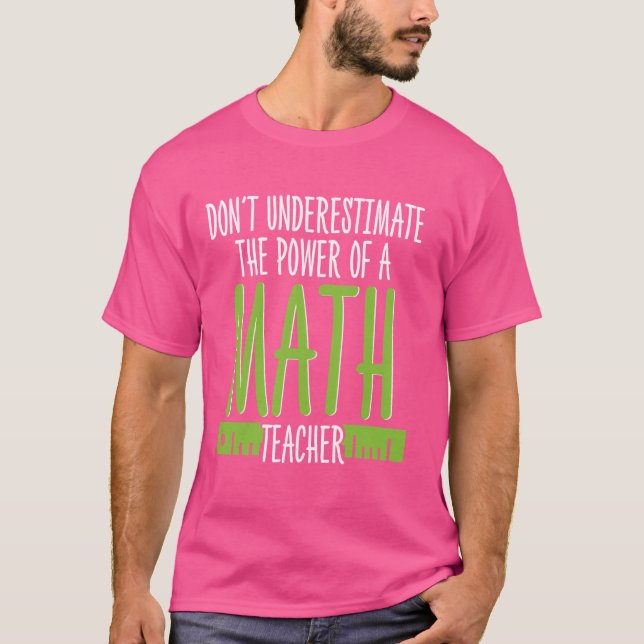 Lärare i Student vid Math Älskare Geek Education T Shirt (Framsida)