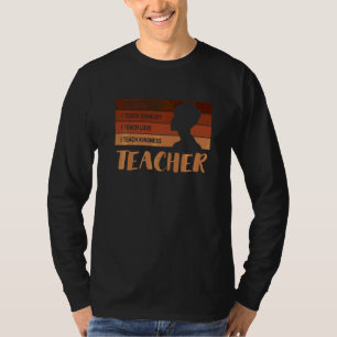 Lärare I Teach Black History Melanin T Shirt