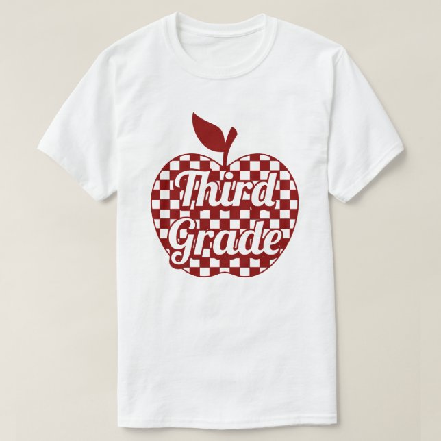 Lärare i tredje klass t shirt (Design framsida)