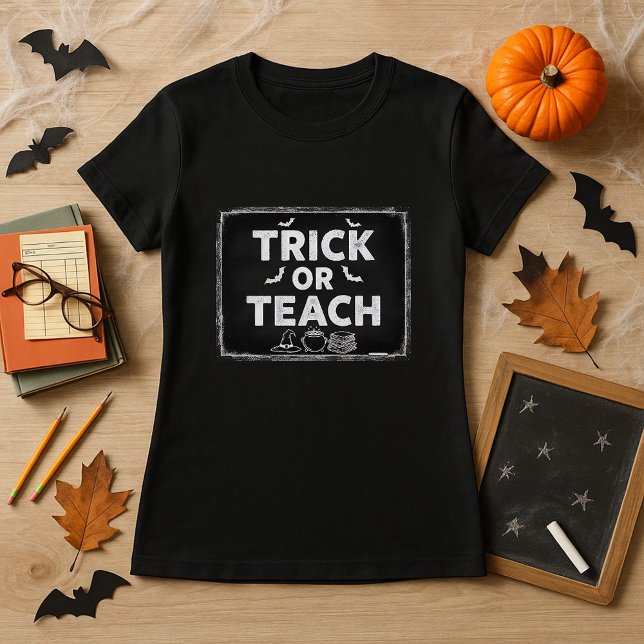 Lärare i Trick eller Teach Kindergarten Halloween T Shirt (Skapare uppladdad)