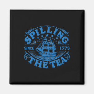 Lärare i USA:s historia Boston Spilling Tea S Magnet