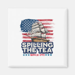 Lärare i USA:s historia Boston Spilling Tea S Magnet