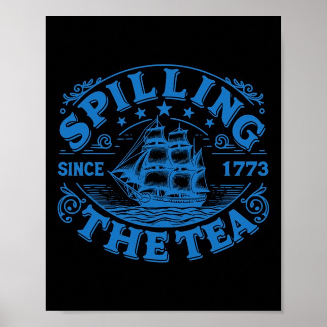 Lärare i USA:s historia Boston Spilling Tea S Poster (Framsidan)