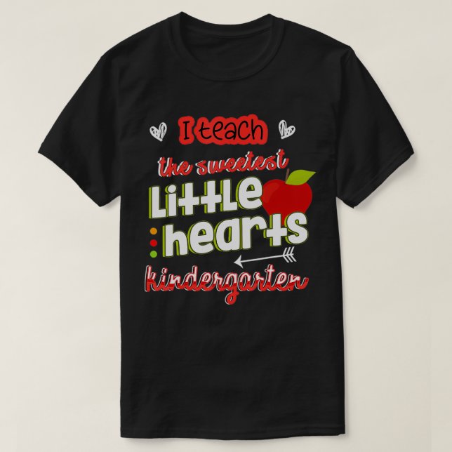 Lärare i Valentines day Kindergarten Kvinnor i mig T Shirt (Design framsida)