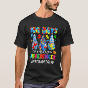 Lärare inom autism 100 dagar med avvikande meninga t shirt