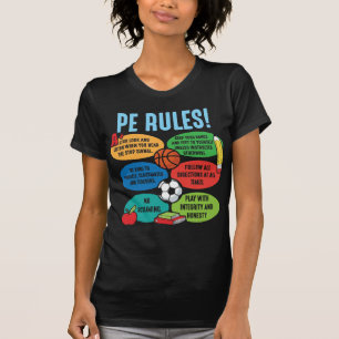 Lärare inom gymnastik idrottslektioner t shirt