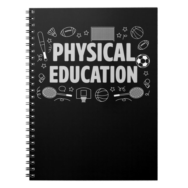 Lärare inom gymnastik Sports PE Lärande Anteckningsbok (Framsidan)
