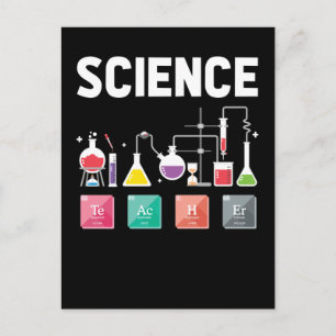 Lärare inom kemi Inslag Laboratory Science Vykort