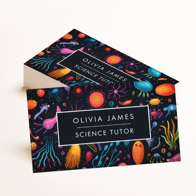 Lärare inom naturvetenskaplig biologiutbildning visitkort (Skapare uppladdad)