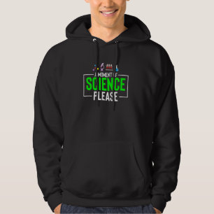 Lärare inom vetenskap vid ett tillfälle av vetensk hoodie