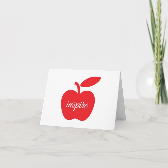 Lärare Inspire Notecard Kort (Framsida)