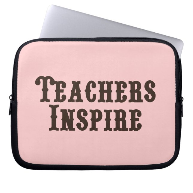 Lärare inspirerar laptop sleeve (Framsidan)