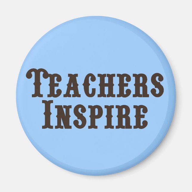 Lärare inspirerar magnet (Framsidan)