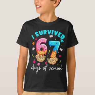 Lärare Jag överlevde 67 dagar av skolan Roligt mem T Shirt