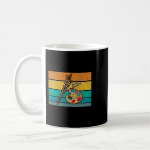 Lärare Job Art Teacher Painter Painter Painting Te Kaffemugg