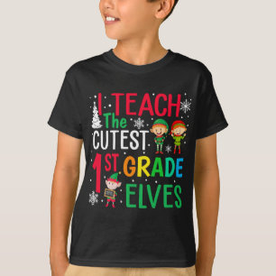 Lärare jul Pajama I Teach, 1:a Gr T Shirt