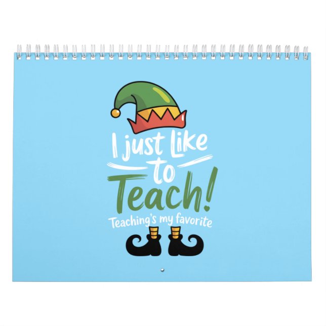 Lärare julundervisning är min favorit kalender (Omslag)