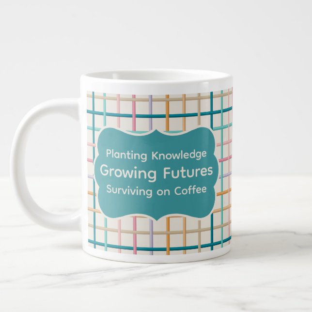 Lärare Kaffe Överlevnad Jumbo Mugg (Vänster)