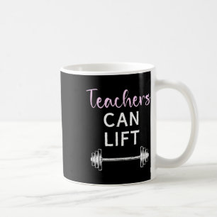 Lärare kan Hiss Funny Weightlift Hiss Workout Kaffemugg