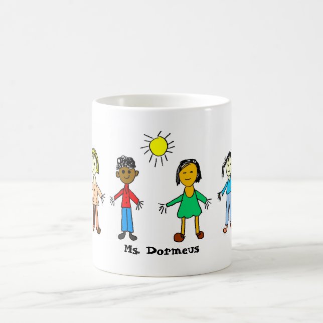 Lärare känd ANPASSADEmugg Kaffemugg (Center)