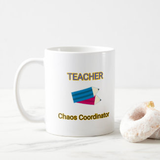 Lärare Kaos Koordinator Roliga Citat om Undervisni Kaffemugg