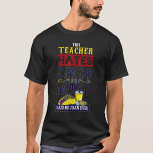Lärare Kärlek Fiesta Mexiko Lycklig Cinco De Morsa T Shirt