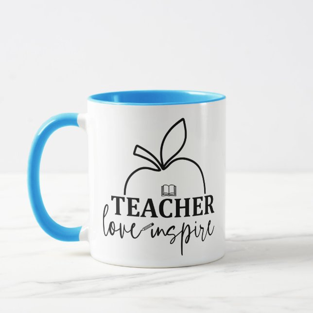 Lärare Kärlek Inspire-Funny Mugg (Vänster)
