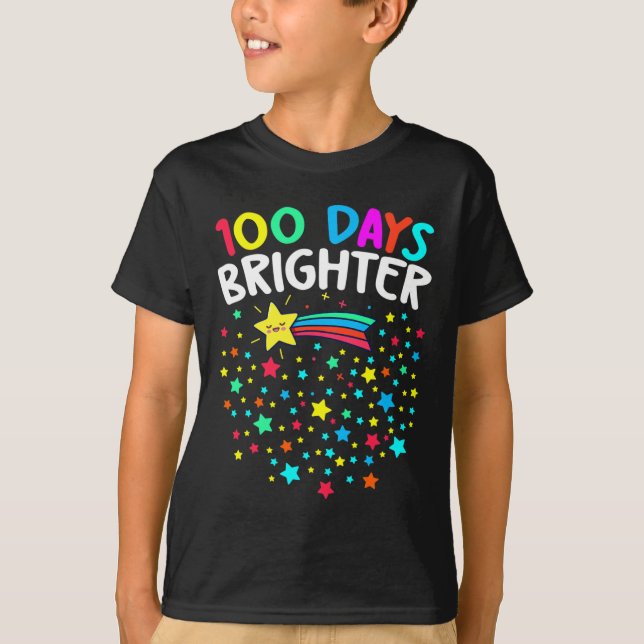 Lärare Ki:s dagar i Lycklig 100 dagar T Shirt (Framsida)