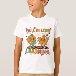 Lärare Kids Retro kommer in i Kärlek med inlärning T Shirt