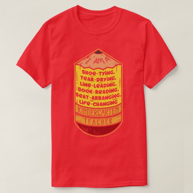Lärare Kindergarten Lärare 3 T Shirt (Design framsida)