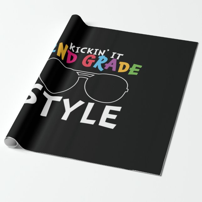 Lärare Klass 2:a Klass Stil Presentpapper (Utrullad)