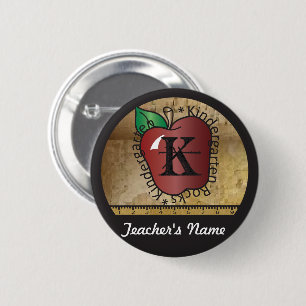 Lärare knäppas vintage utformade dagis klämmer knapp