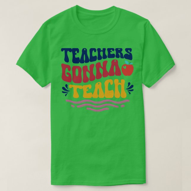 Lärare kommer att lära t shirt (Design framsida)